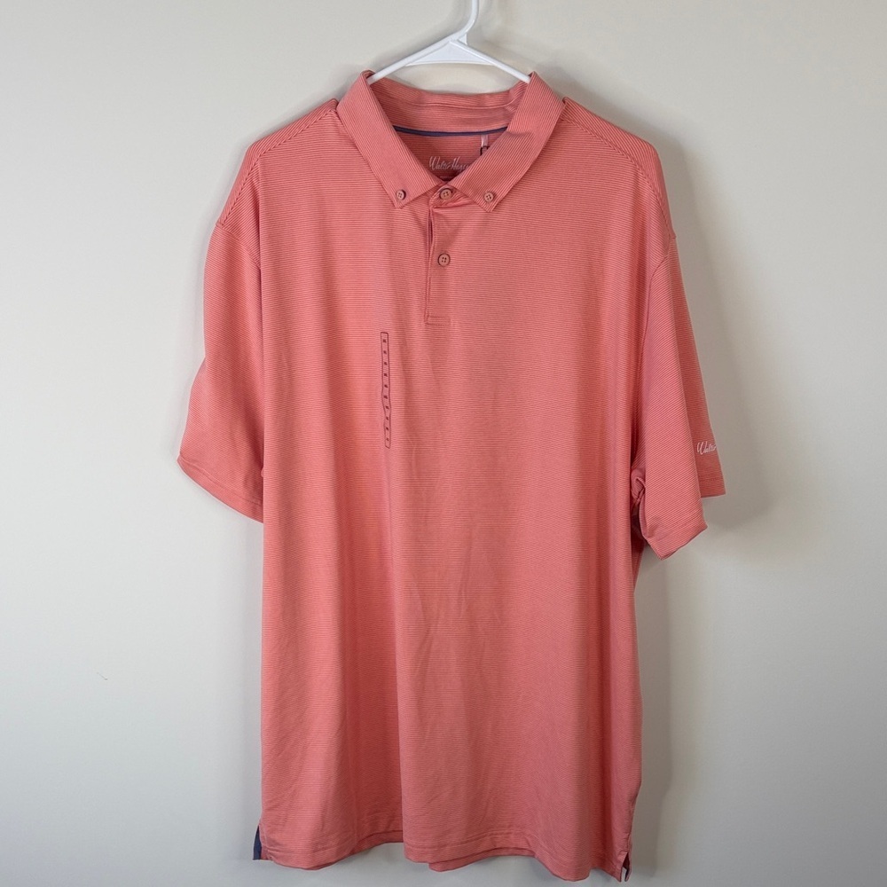 Walter Hagen Coral Polo Shirt Men’s Golf Performance Short Sleeve